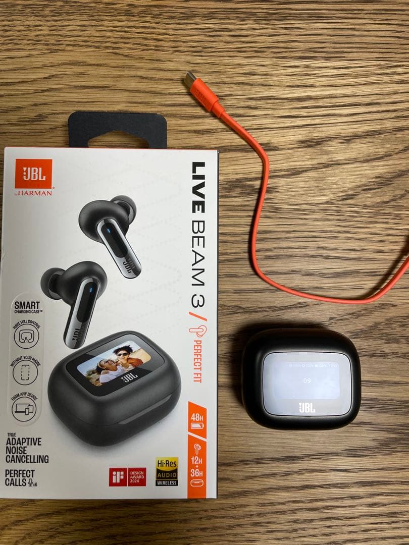 JBL LIVE BEAM 3 ワイヤレスイヤホン 1度のみ使用
