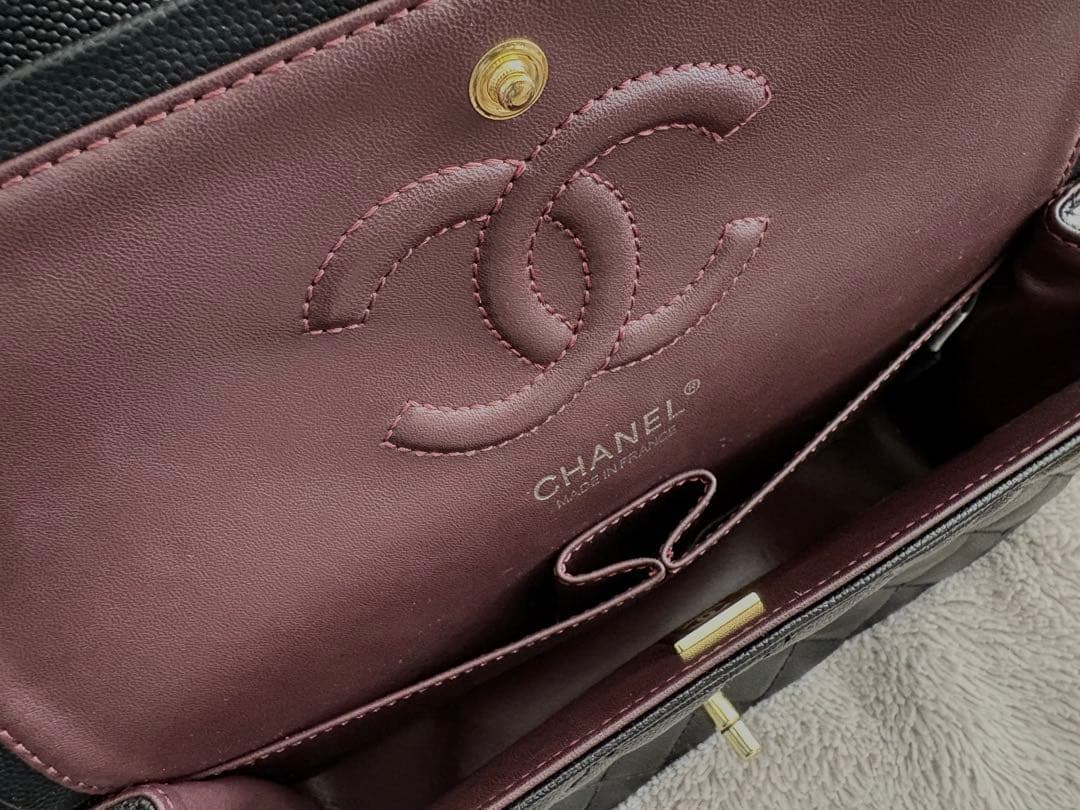 【きりんちゃん】 CHANEL ノベルティ マトラッセ キャビアスキン