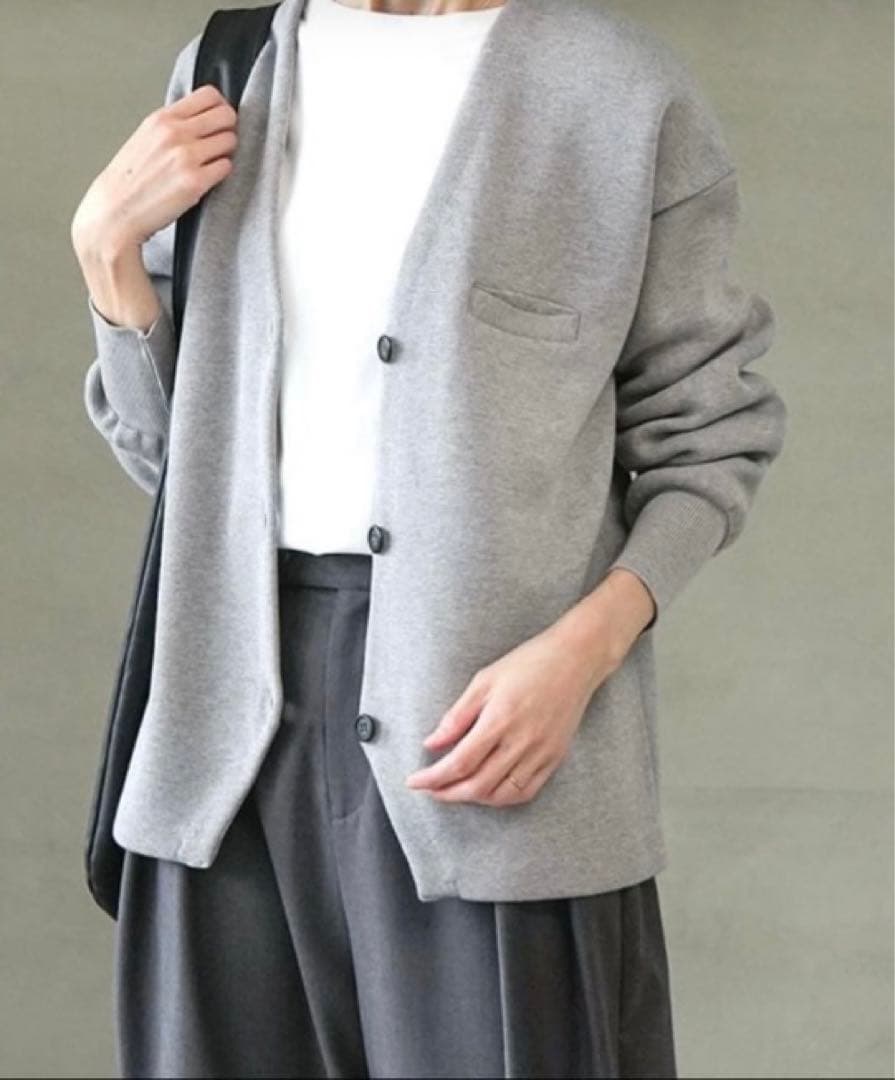 新品 SOLAMONATソラモナ ウエハースニット ノーカラージャケット