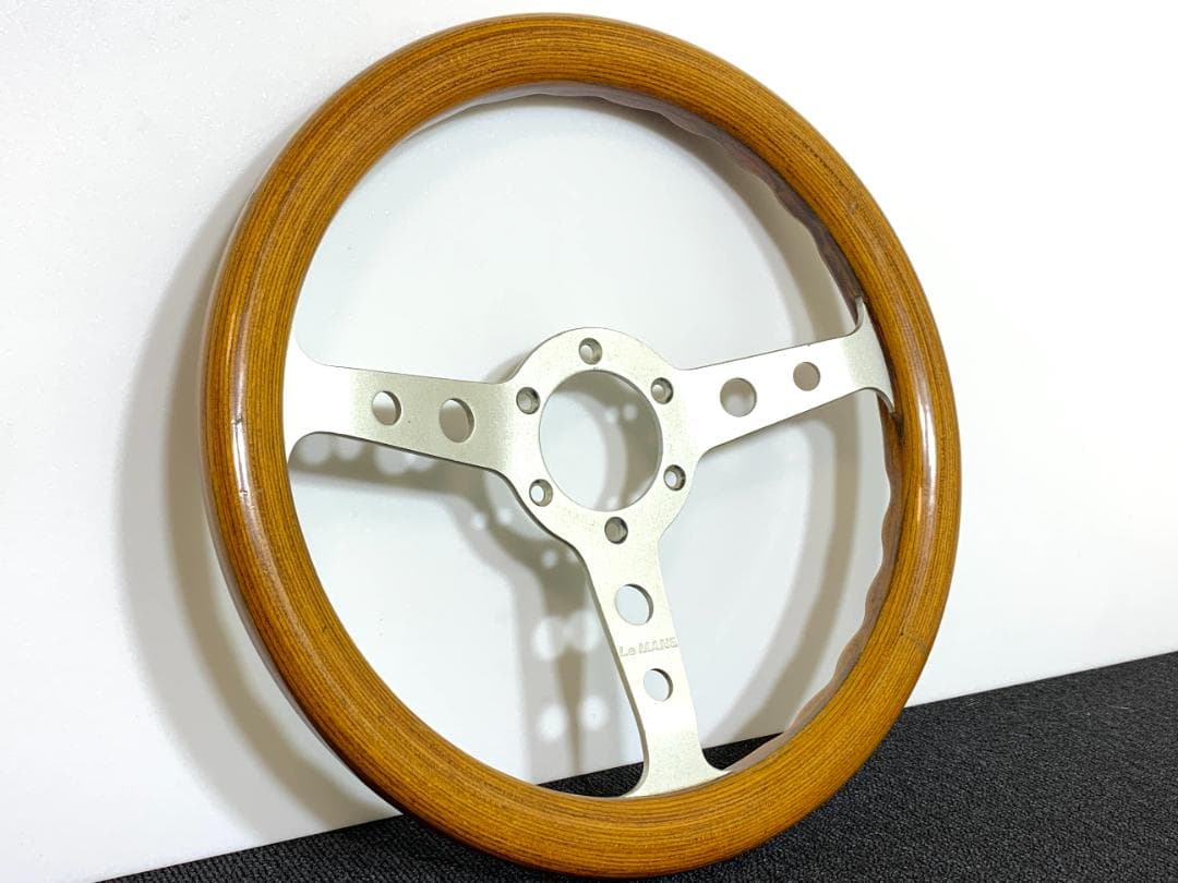 ル・マン ウッド ステアリング 32Φ 希少モデル 当時物 良品 街道レーサー