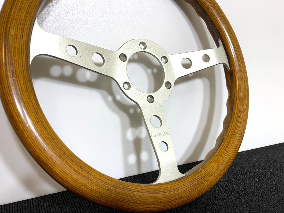 ル・マン ウッド ステアリング 32Φ 希少モデル 当時物 良品 街道レーサー