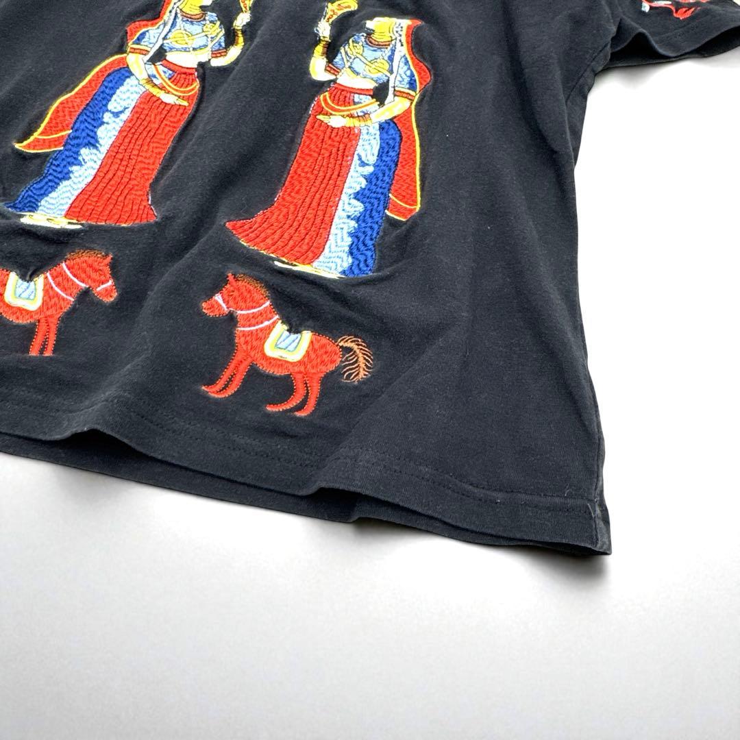 Dior ディオール ガリアーノ期 刺繍Tシャツ 2002人物動物