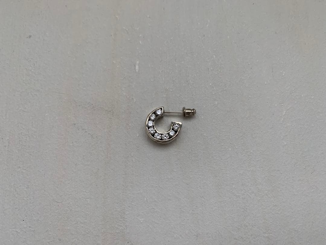 ［Sasaki］『e.m.』ジルコニア　フープピアス　2set
