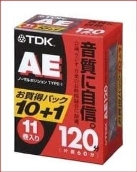 TDKカセットテープ AE 120分11巻パック [AE-120X11G]