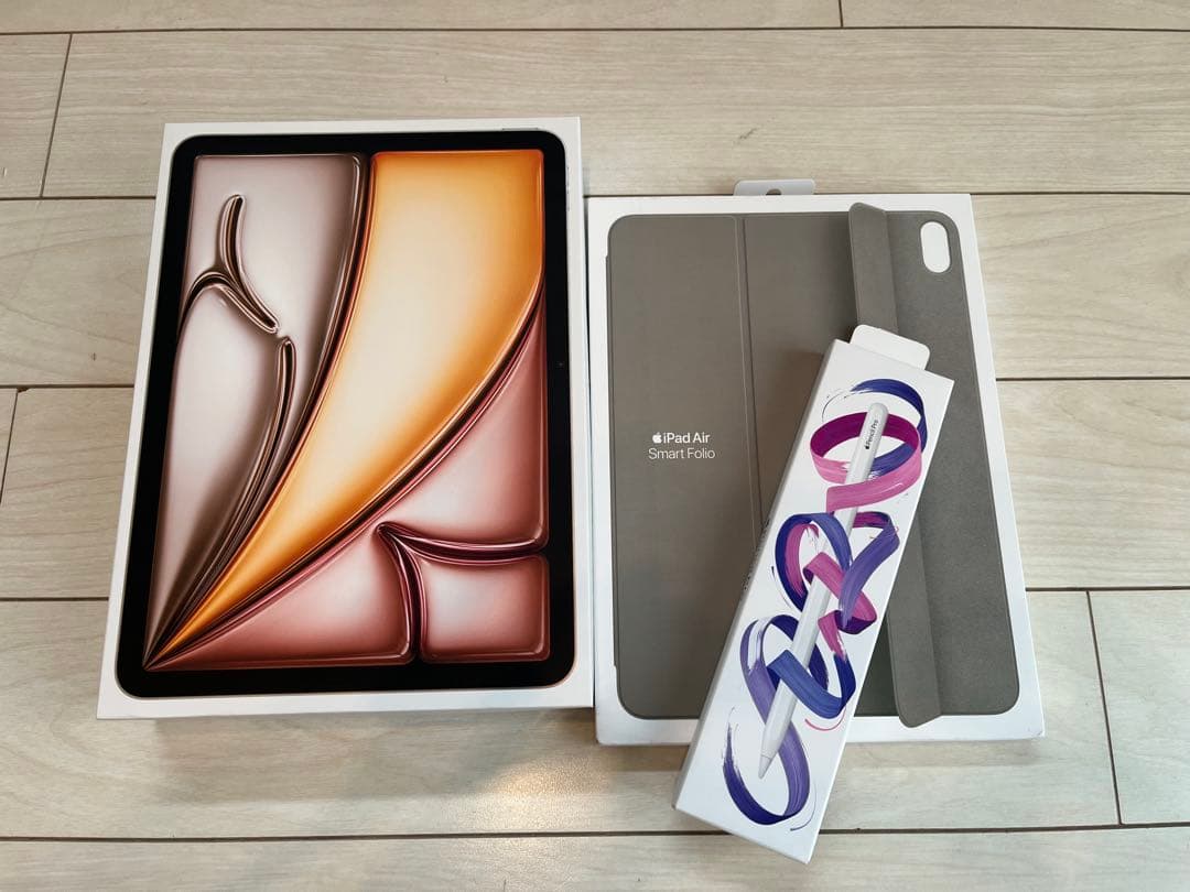 本体未使用 iPad Air M2+Apple Pencil Pro+純正ケース