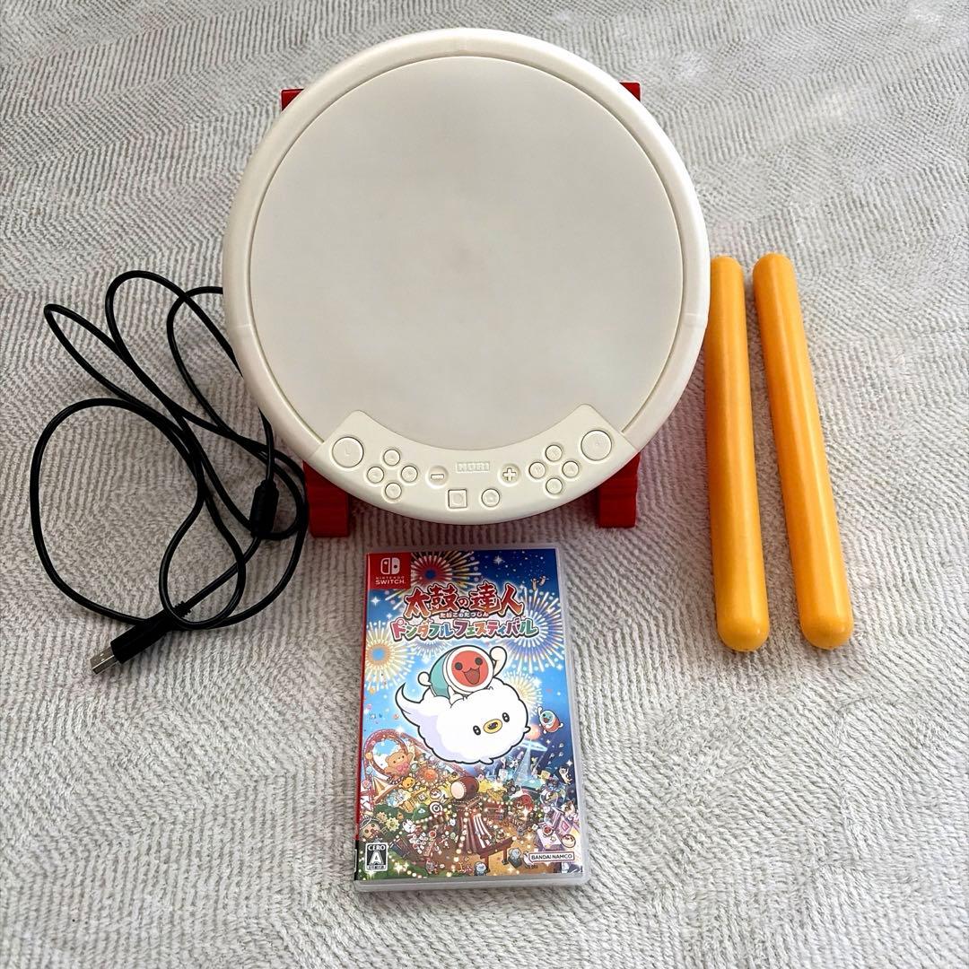 太鼓の達人 専用コントローラー 太鼓とバチ&ソフトセット