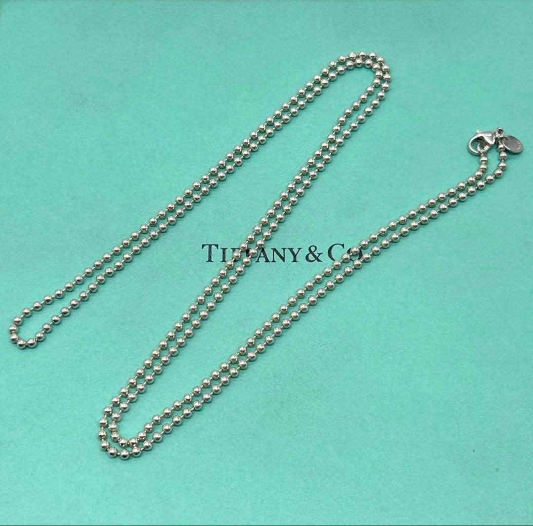 Tiffany & Co. 925シルバー ボールチェーンネックレス
