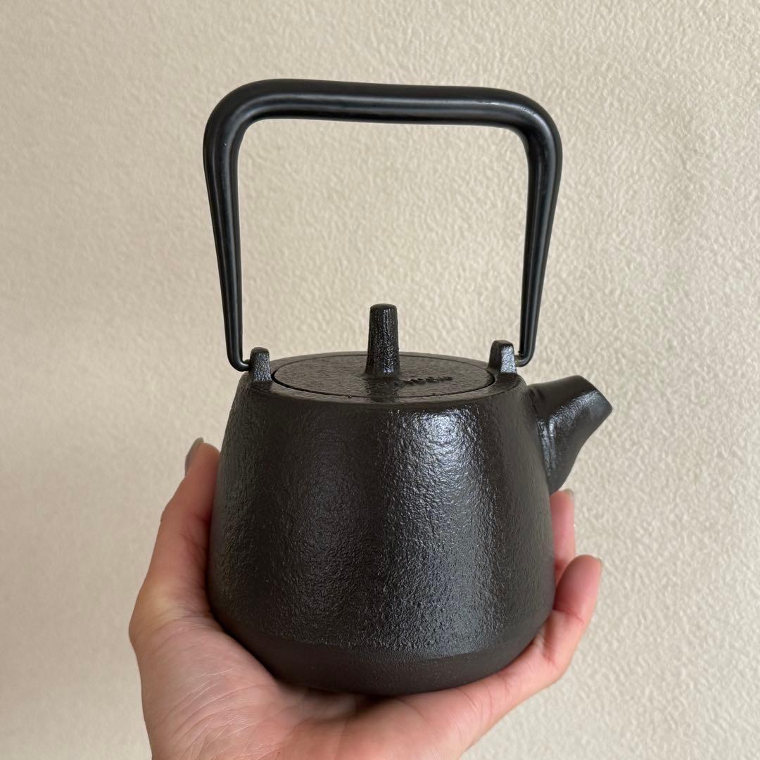 煎茶器 煎茶道具 鉄瓶 急須 350ml 小鉄瓶 瓶座 瓶台 【新品未使用】