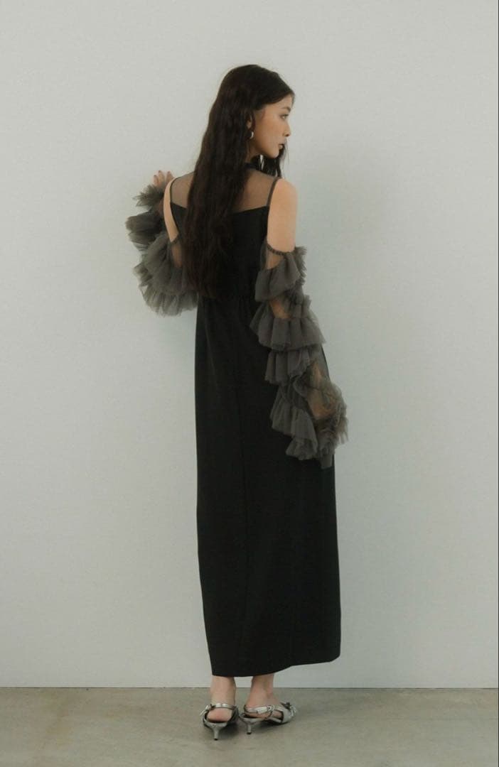 andresd/ detached sleeve dress（ブラック）