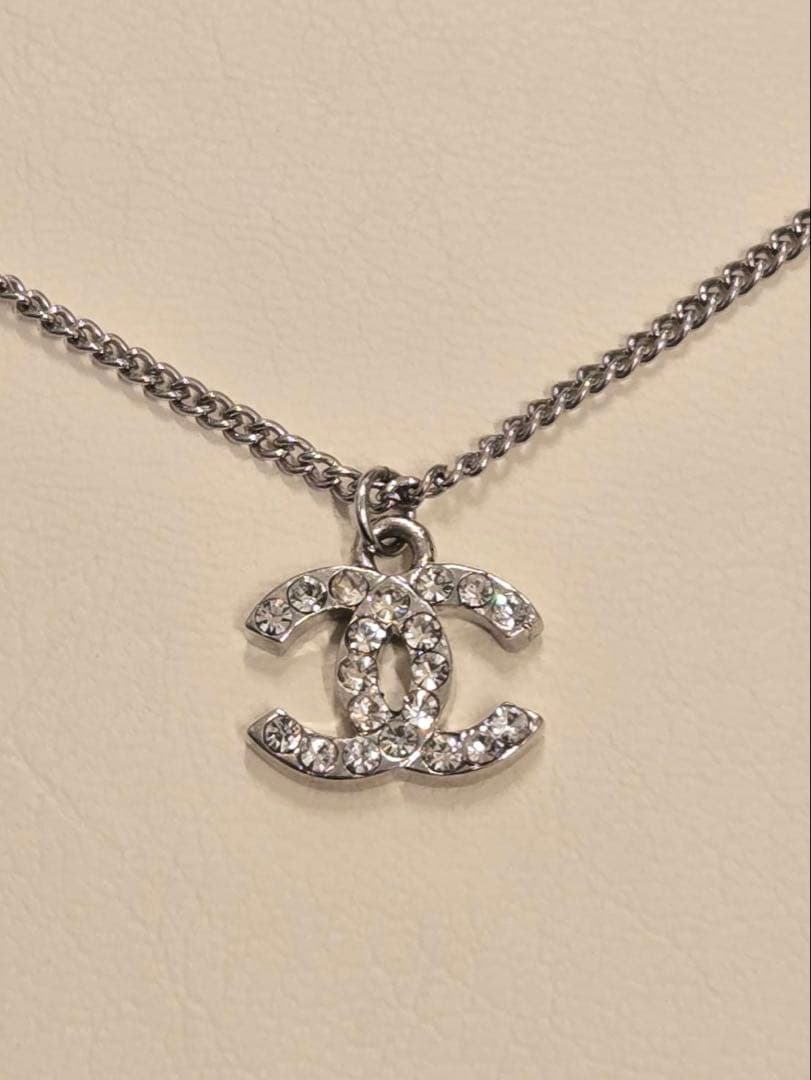 美品 CHANEL ネックレス ココマーク ラインストーン