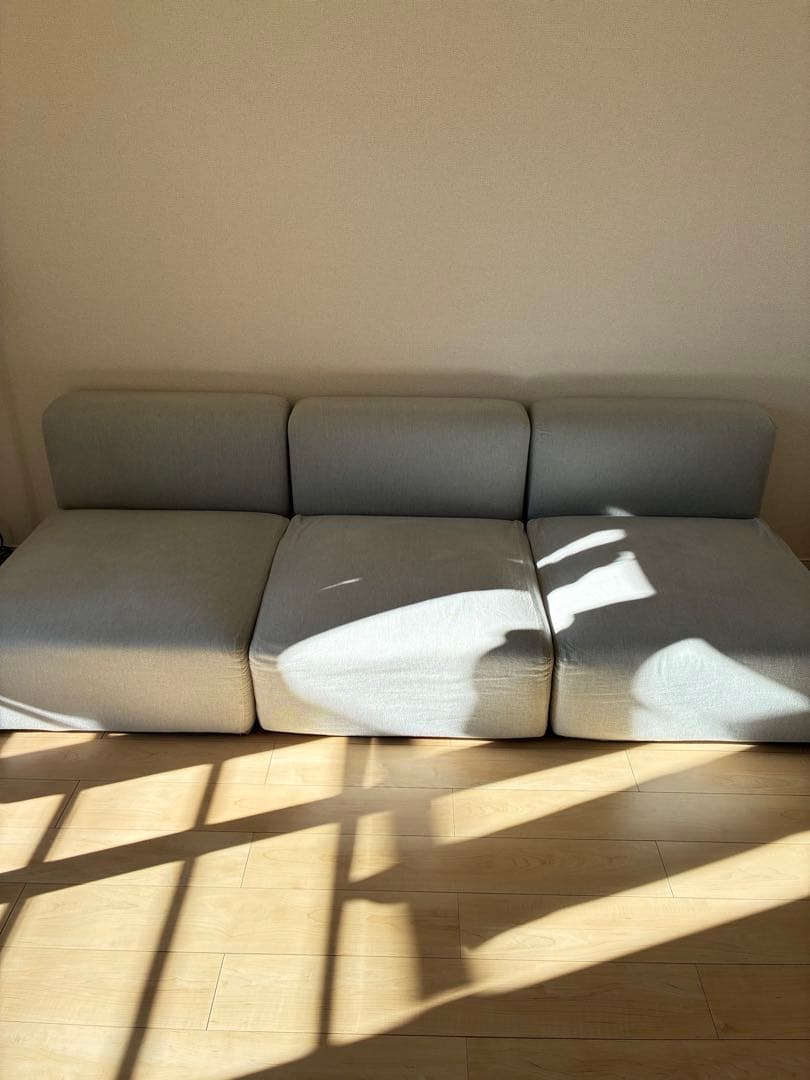 無印良品ユニットソファアームレス大　3セット