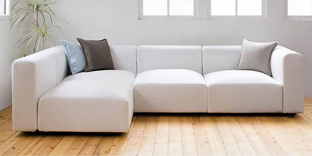 無印良品ユニットソファアームレス大　3セット