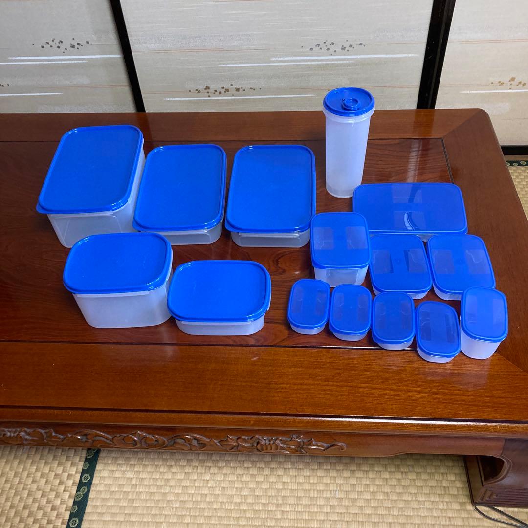 タッパウェア　ブルー　トライアルセット他全部で15点　新品未使用品