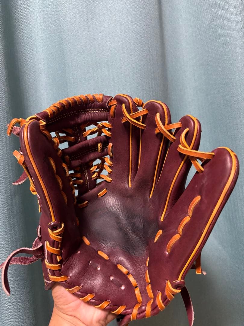 Mizuno Pro 軟式グローブ ワインレッド