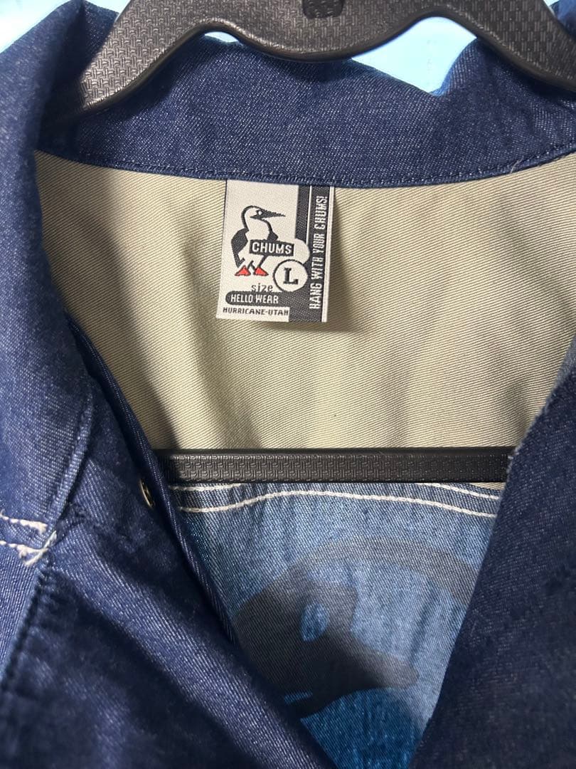 チャムス CHUMS メンズLサイズ デニム ツナギ
