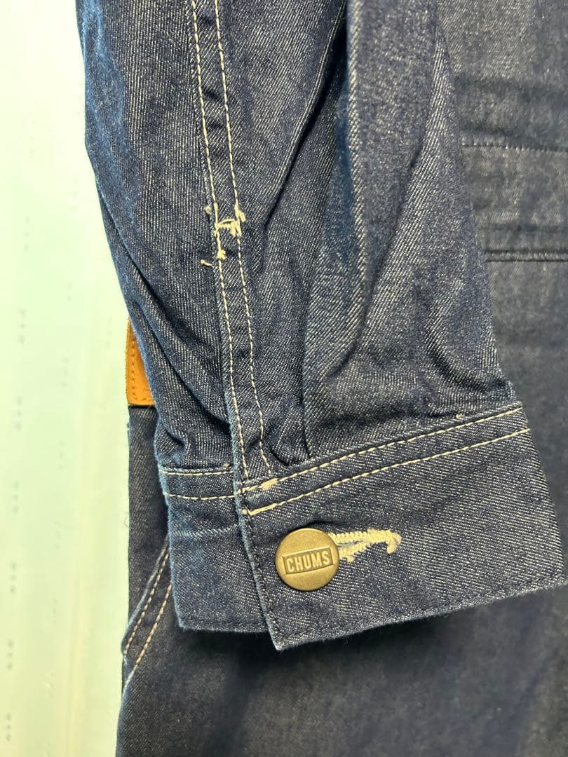 チャムス CHUMS メンズLサイズ デニム ツナギ