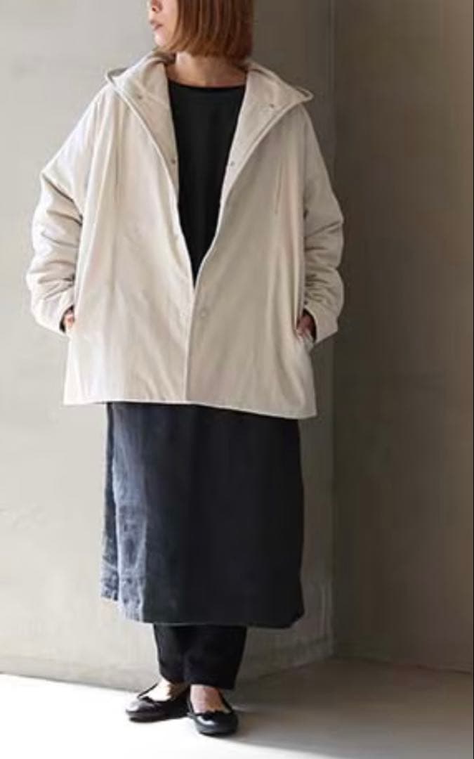 エヴァムエヴァpadding hooded coat パディングフーディコート
