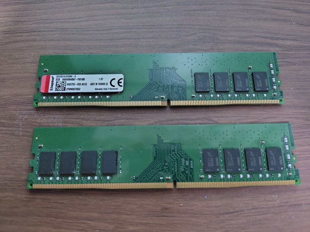メモリー Kingston DDR4-2666 16GB kit