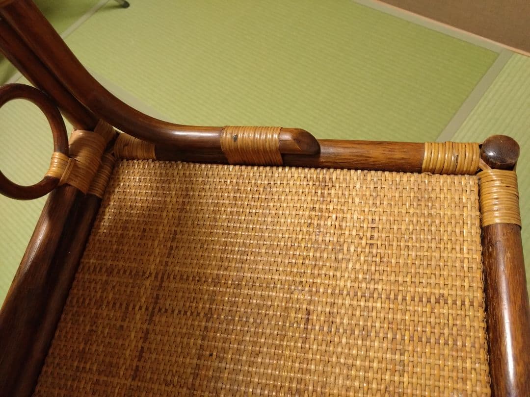 籐　鏡台　アンティーク　ビンテージ