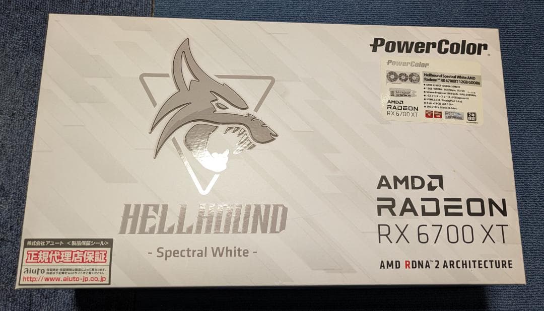 グラフィックボード・グラボ・ビデオカード Radeon RX 6700 XT PowerColor White