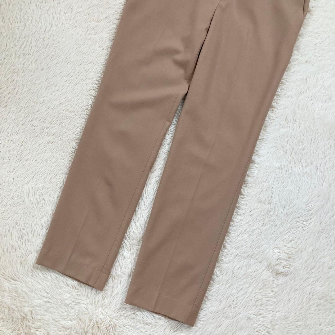 未使用に近い Theory セオリー クロップドパンツ ウール混 キャメル