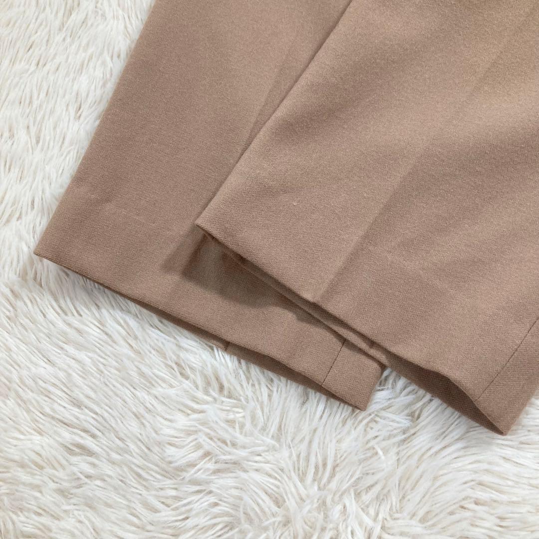 未使用に近い Theory セオリー クロップドパンツ ウール混 キャメル