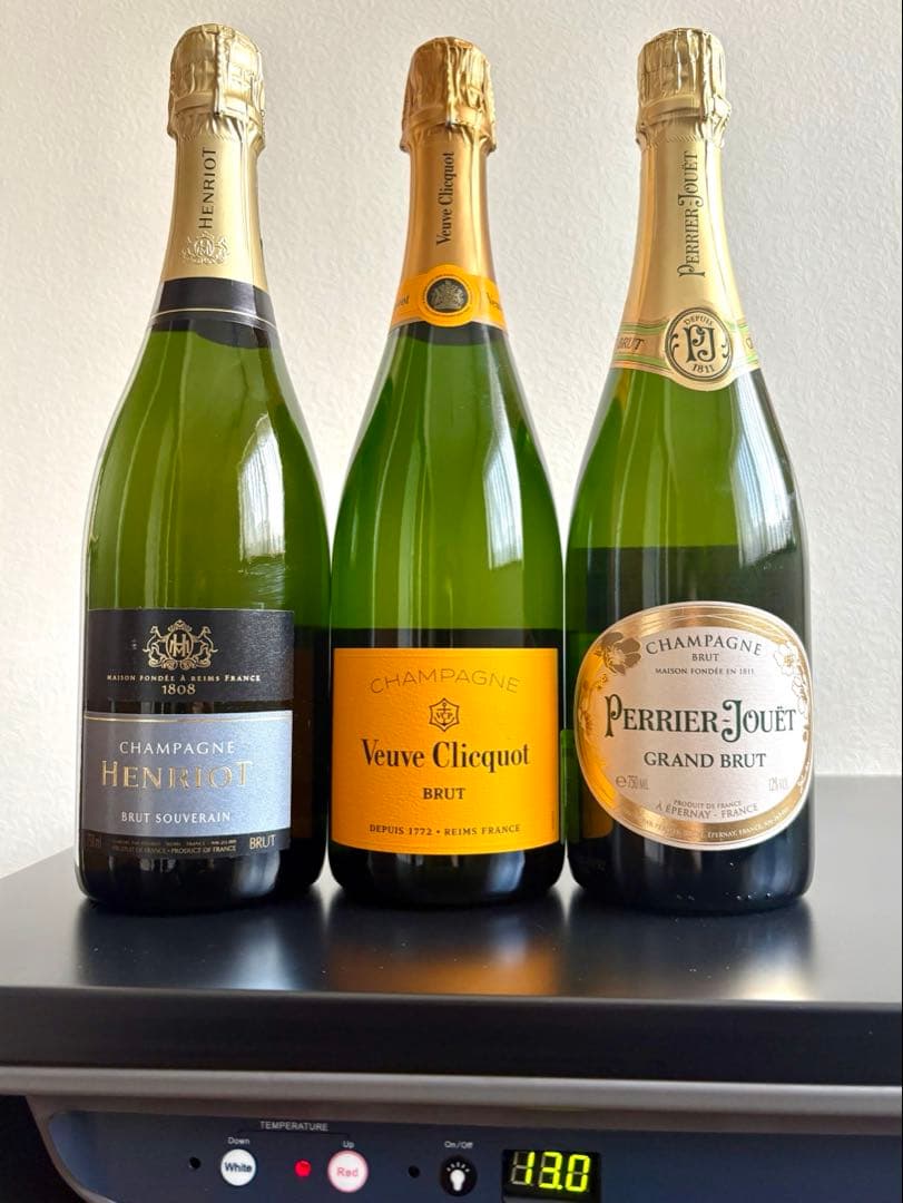 (セラー管理)ヴーヴクリコ ペリエジュエ アンリオ シャンパン3本セット