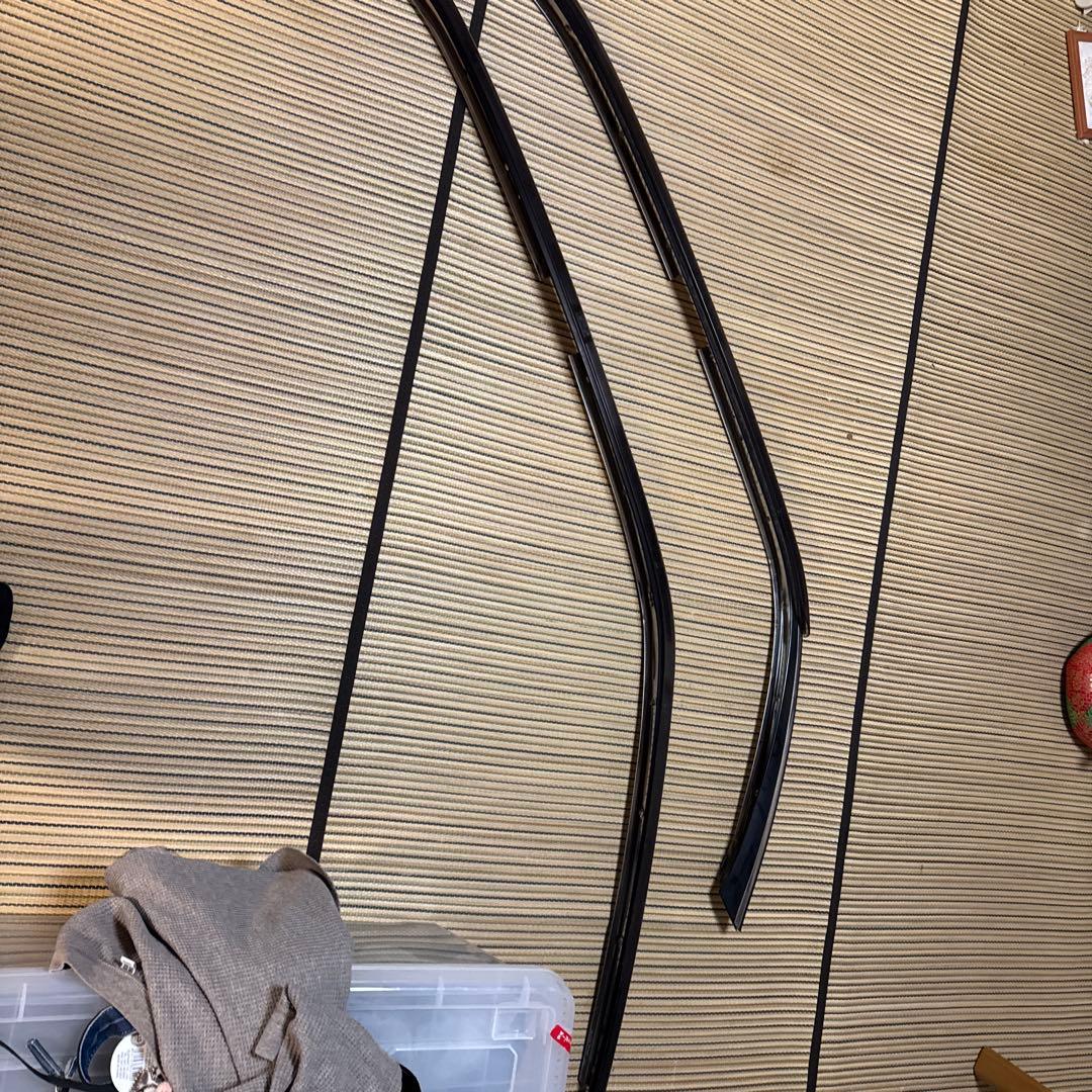 jzx100マークII用純正バイザー　ルーフサイドドリップモールのセット