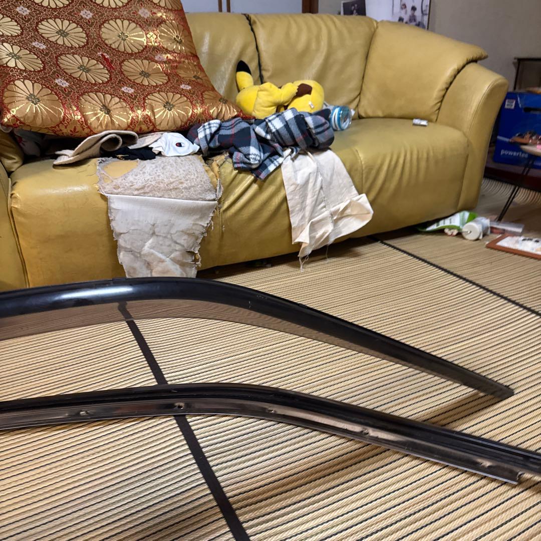 jzx100マークII用純正バイザー　ルーフサイドドリップモールのセット