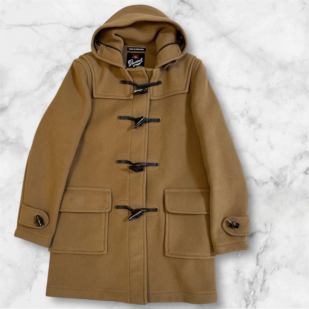 【極美品】ビームス別注 グローバーオール ダッフルコート キャメル 英国製 S