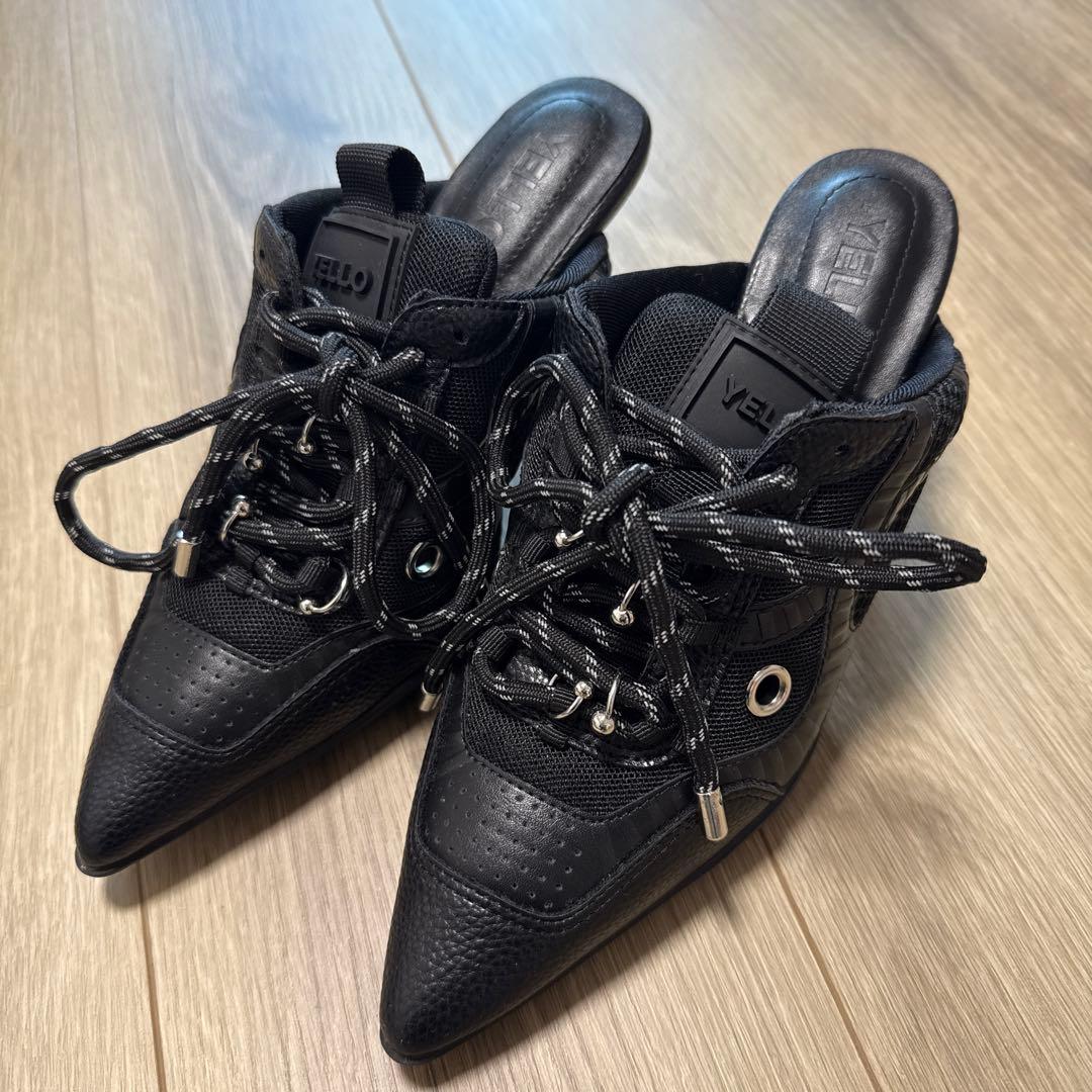 23cm YELLO BETTA SNEAKER MULES スニーカーミュール