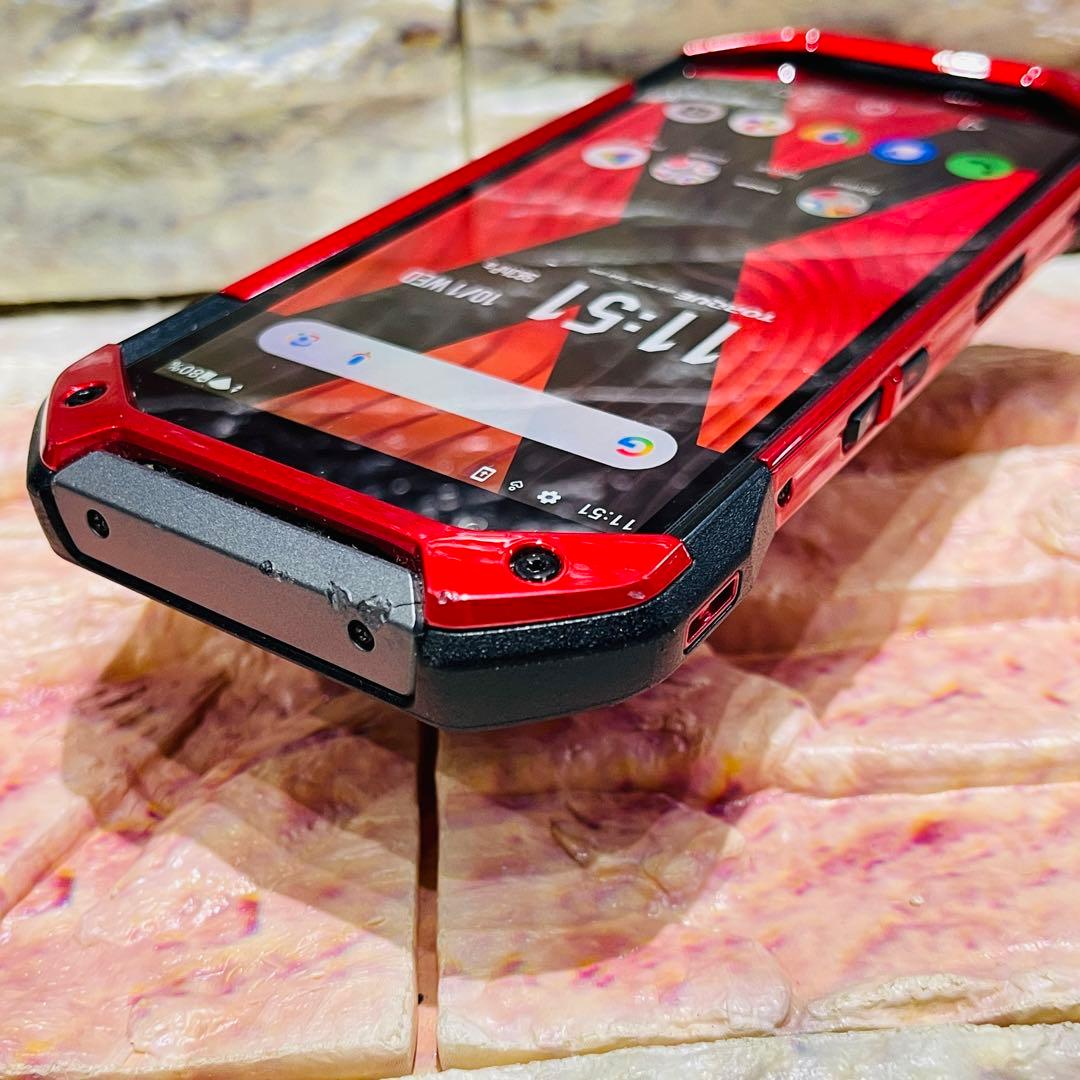 SIMフリー TORQUE 5G 128GB レッド 高耐久スマホ 動作良好