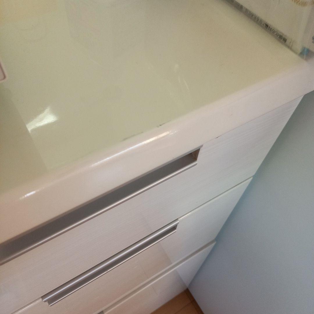 ニトリ製　レンジボード　食器棚+細長棚