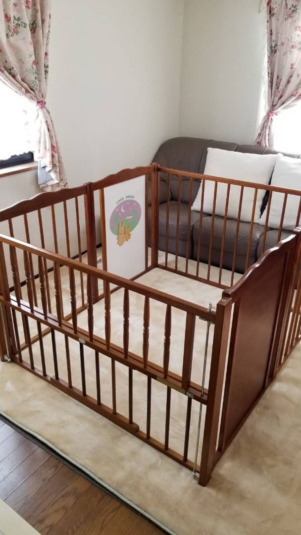 【ベビーベッド】サークルとしても使用OK!!