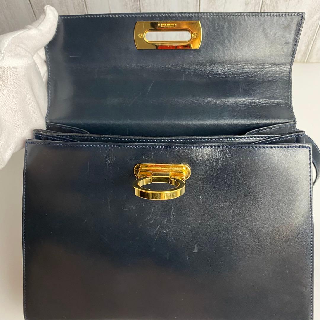 【美品☆人気】フェラガモ ガンチーニ ハンドバッグ 2way ブラック