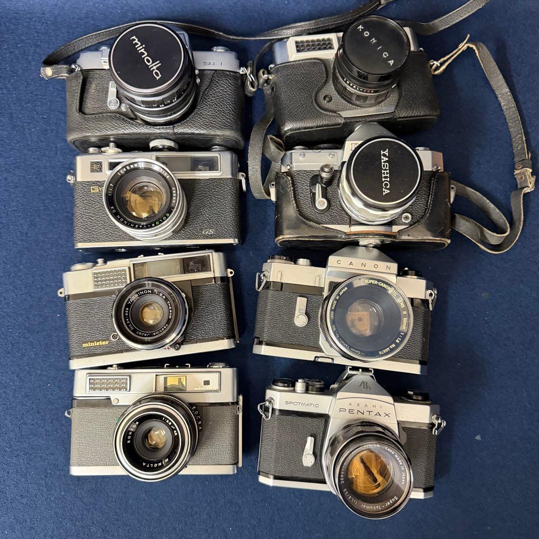 フィルム カメラ まとめ 8台 キヤノン ヤシカ ペンタックス コニカ ミノルタ