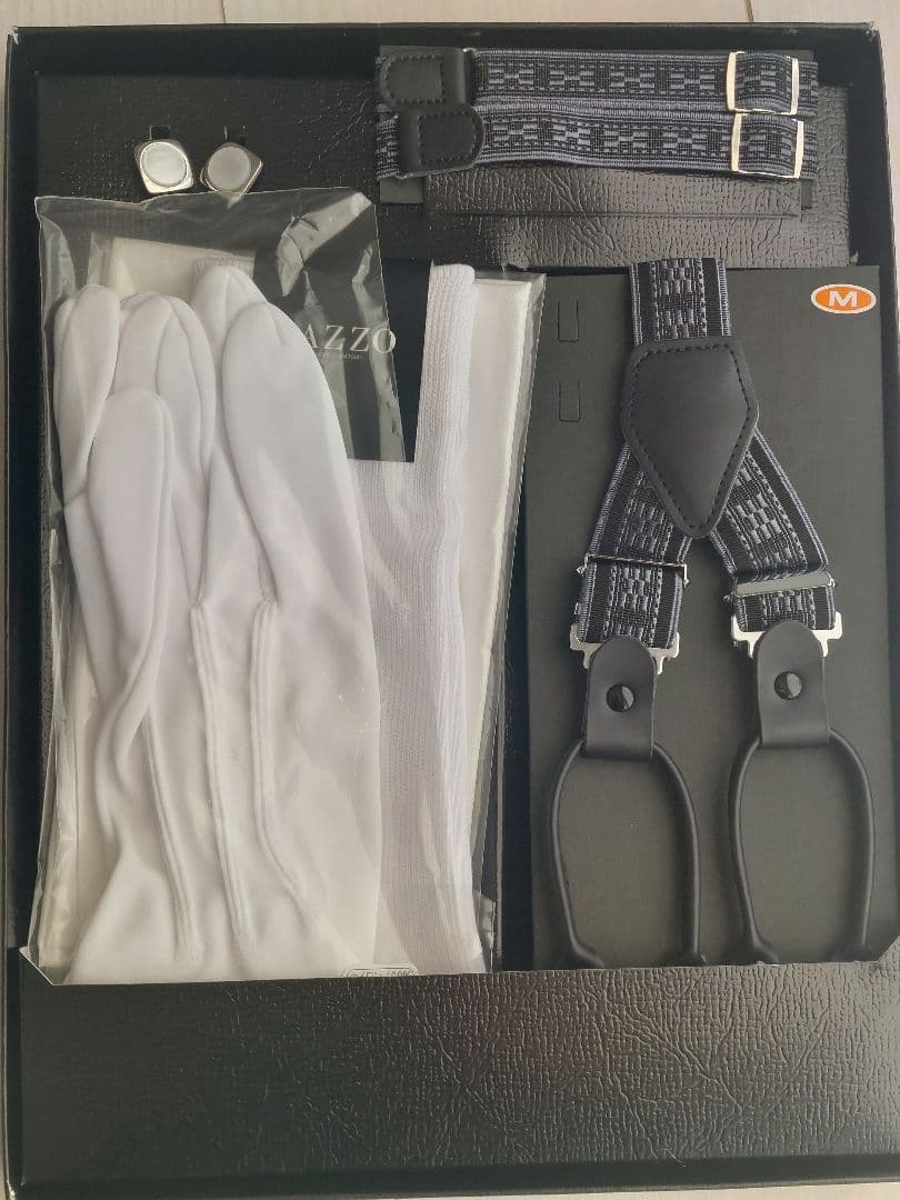 ☆L⭐︎☆ワタベウェディング美品☆MAZZO新郎シャツ小物セット