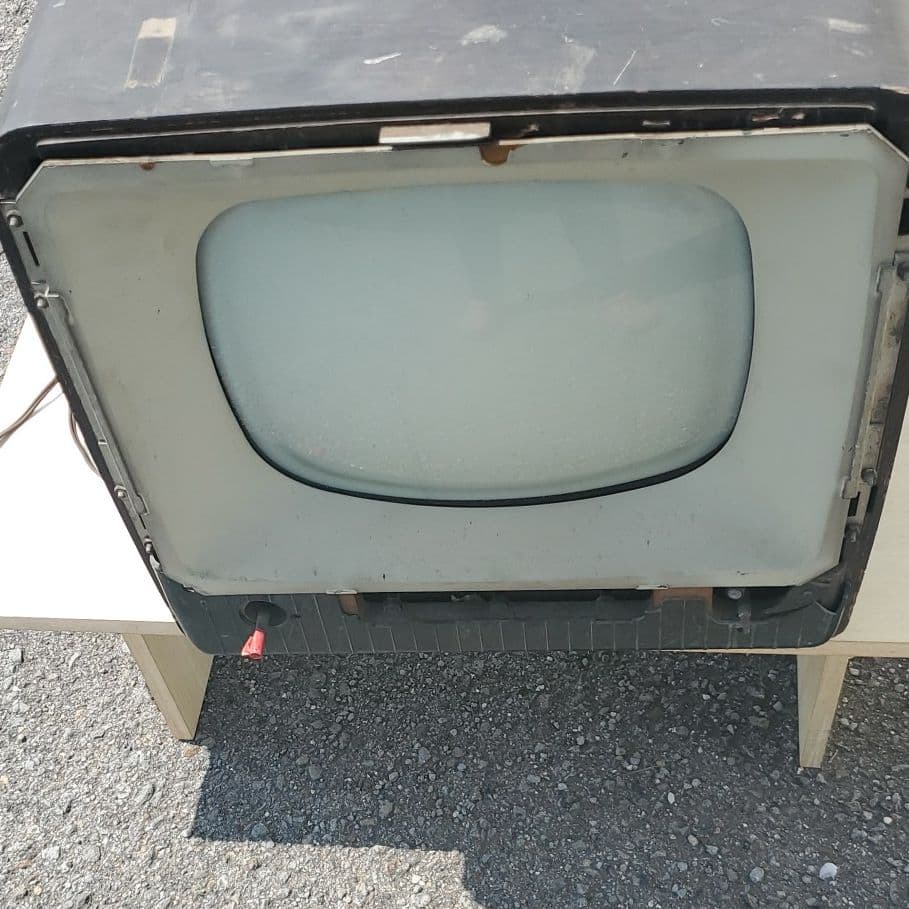 ゼネラル富士通　テレビジョン受像機　レトロ真空管テレビ　中古品