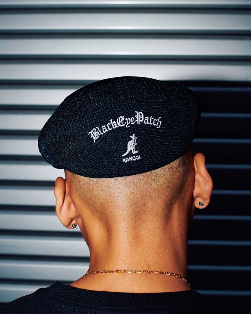 black eye patch kangol　ハンチング