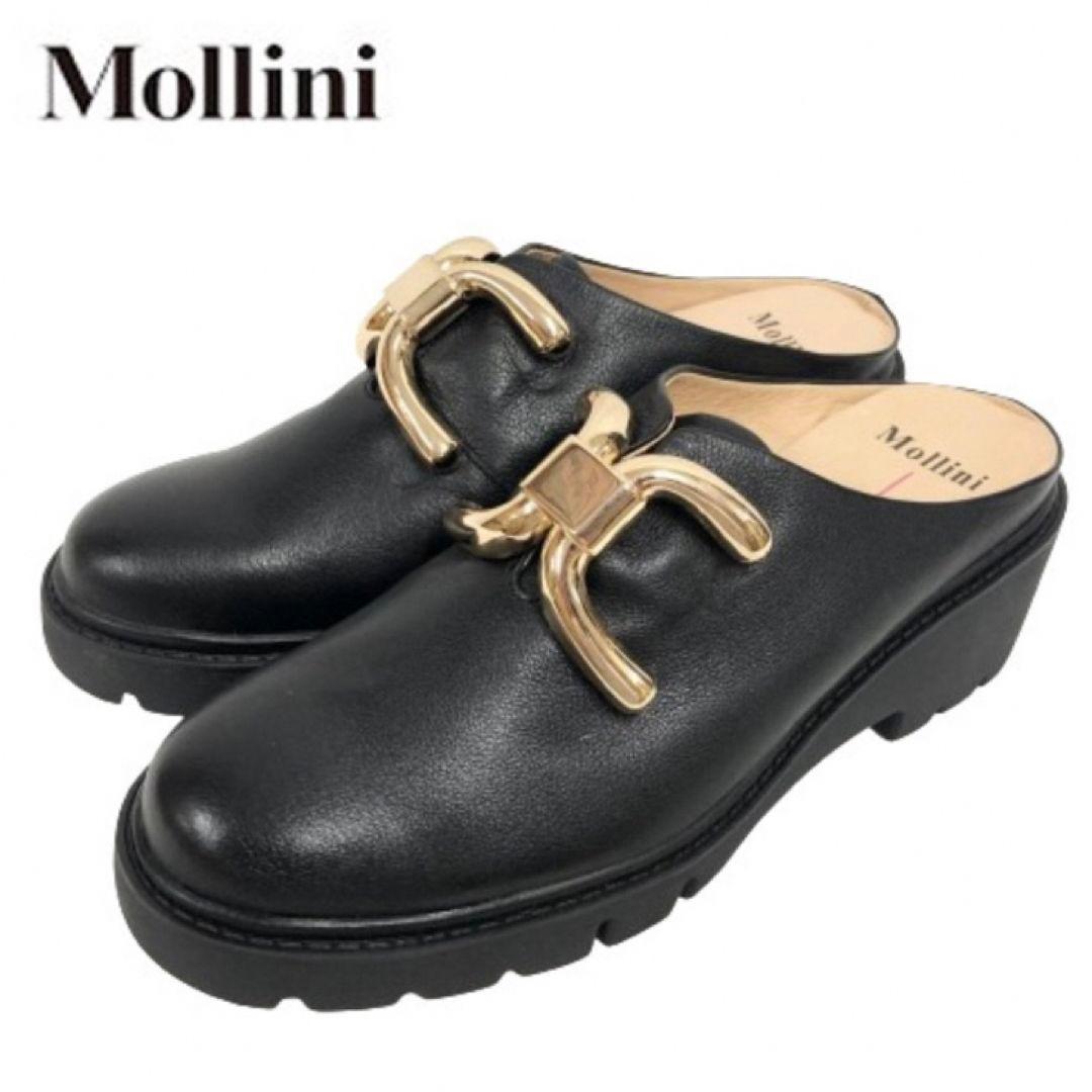 【美品】Mollini モリーニ UMATTA-DJMO ミュール サンダル