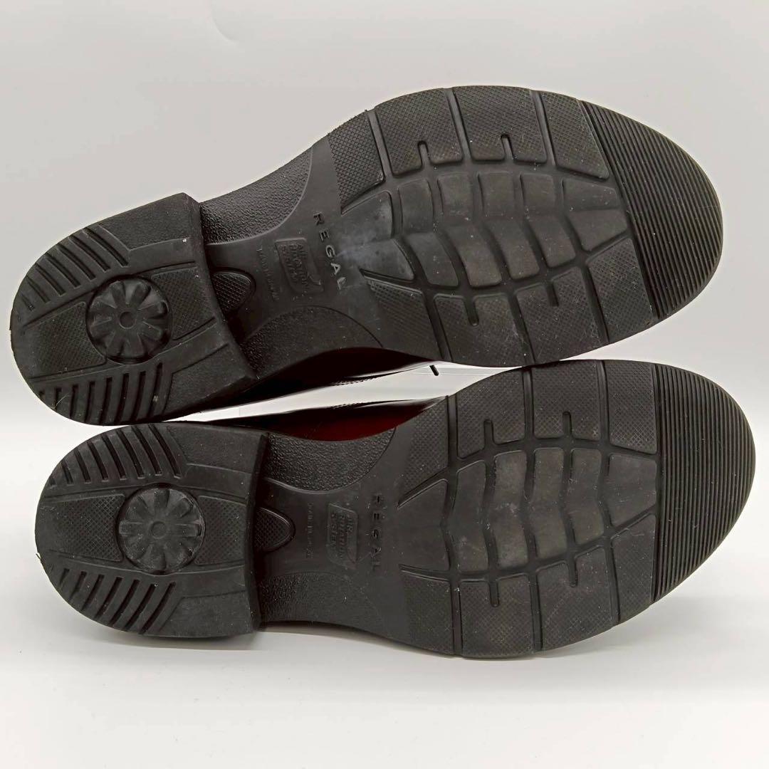 【美品】REGAL　ビジネスシューズ W14A　プレーントゥ　ブラウン　日本製