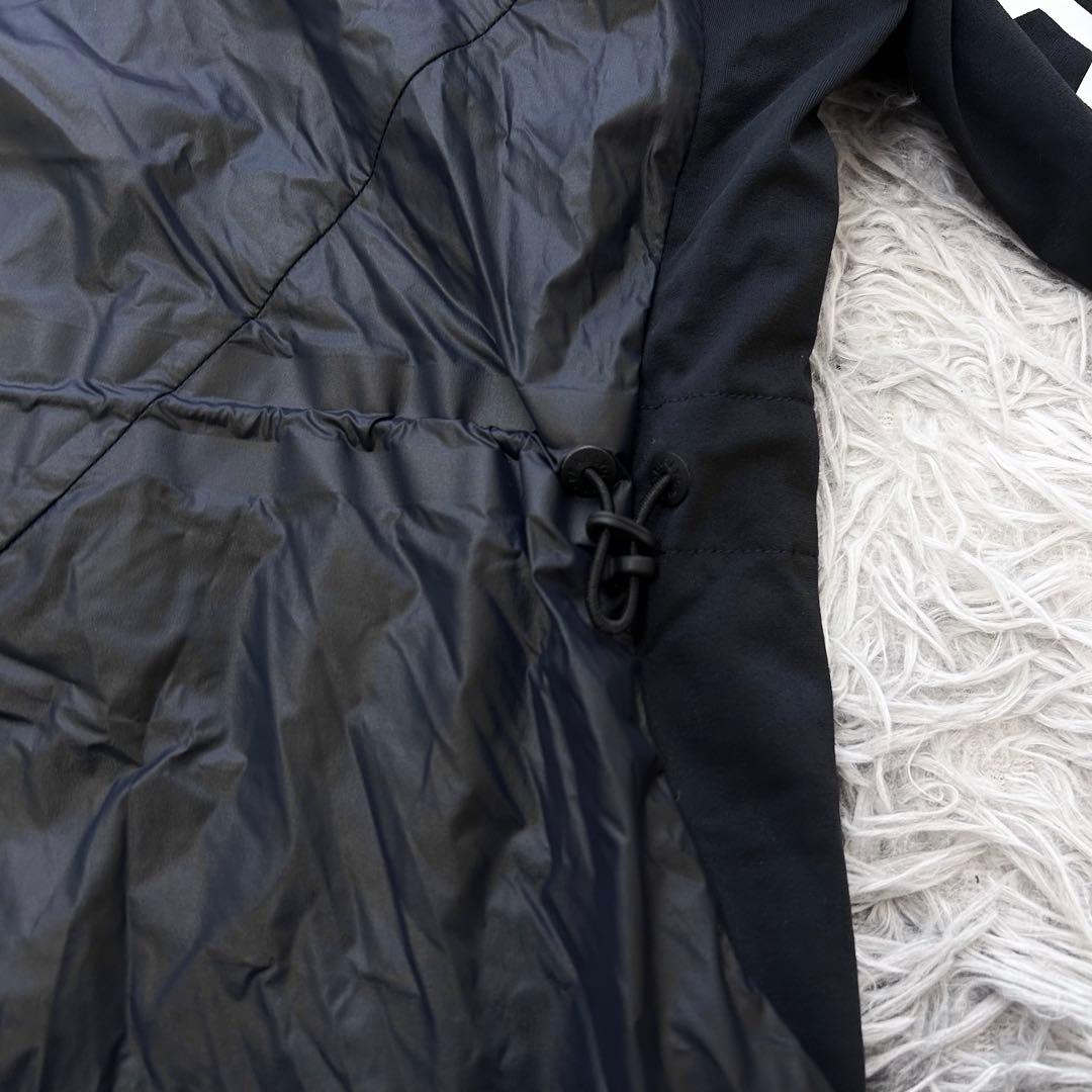 新品　パーリーゲイツ　ワンピース　中綿　ネイビー　フーディ　防寒　サイズ1