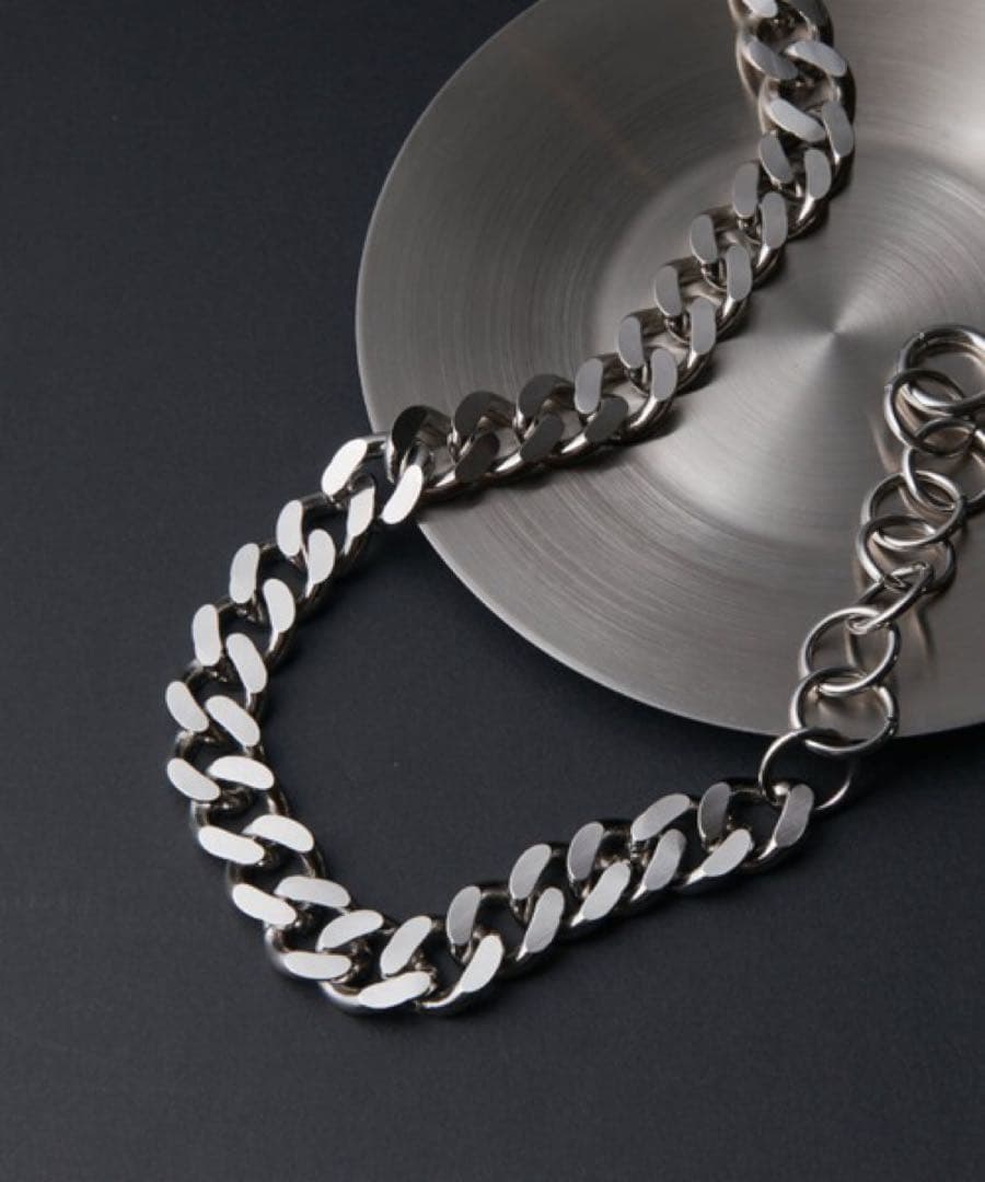 (最安値)大人気即完売Lui's 【mi-企画】シルバーチェーンネックレス