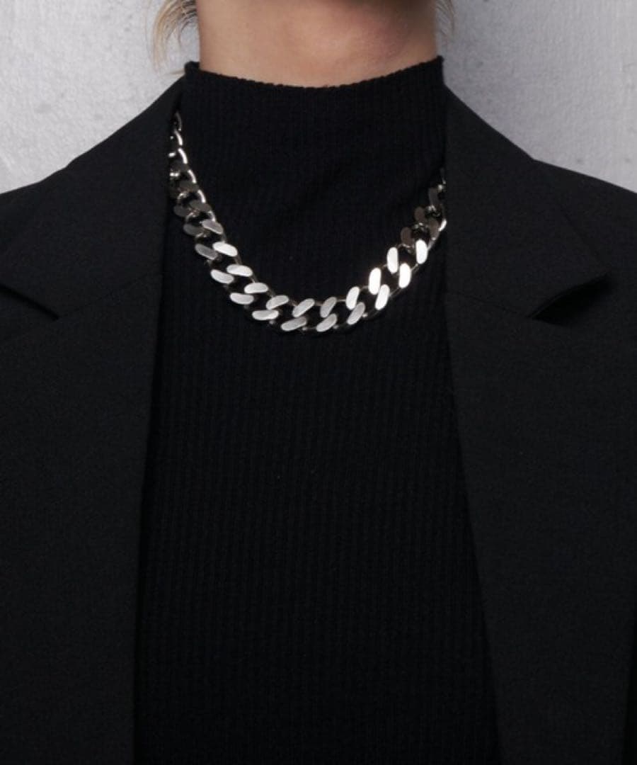 (最安値)大人気即完売Lui's 【mi-企画】シルバーチェーンネックレス