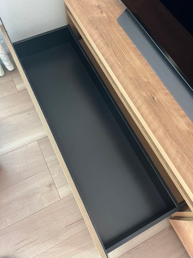 【極美品】LOWYA 木製タップ収納付きテレビ台 幅180cm