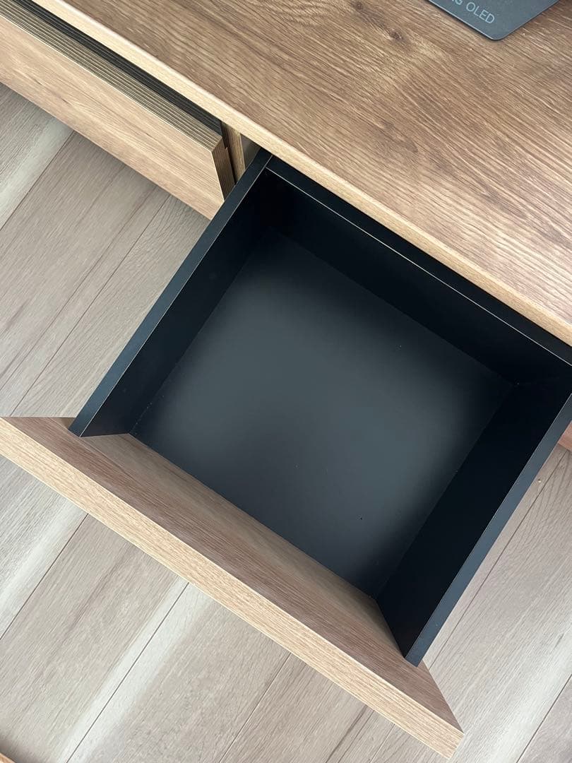 【極美品】LOWYA 木製タップ収納付きテレビ台 幅180cm