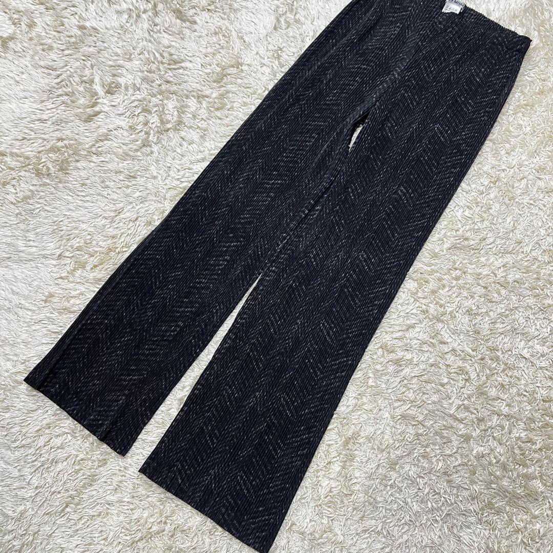 美品 イッセイミヤケ ISSEY MIYAKE プリーツ パンツ サイズ2