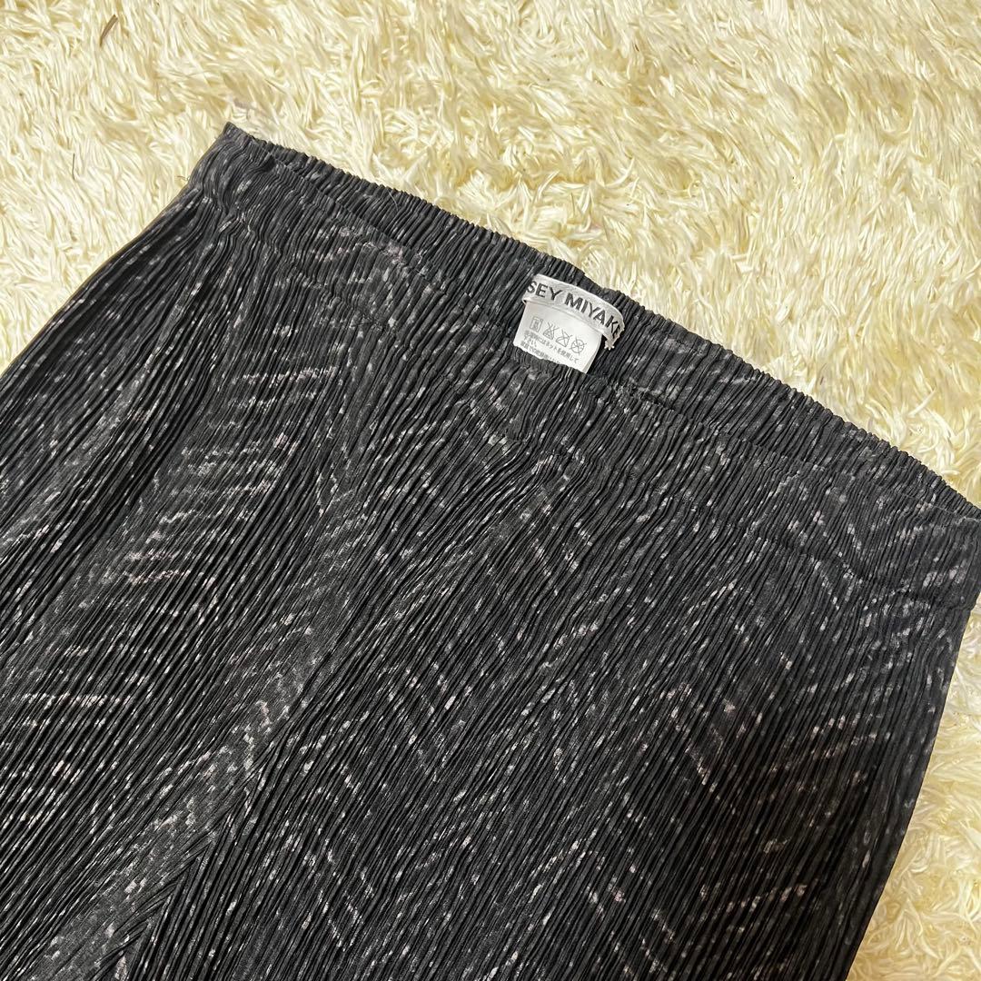 美品 イッセイミヤケ ISSEY MIYAKE プリーツ パンツ サイズ2