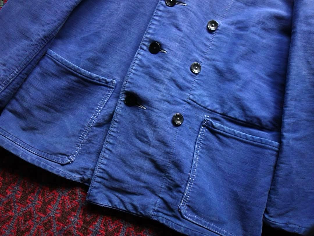 70s ドイツ エレファントスキン カバーオール L モールスキン ダブル