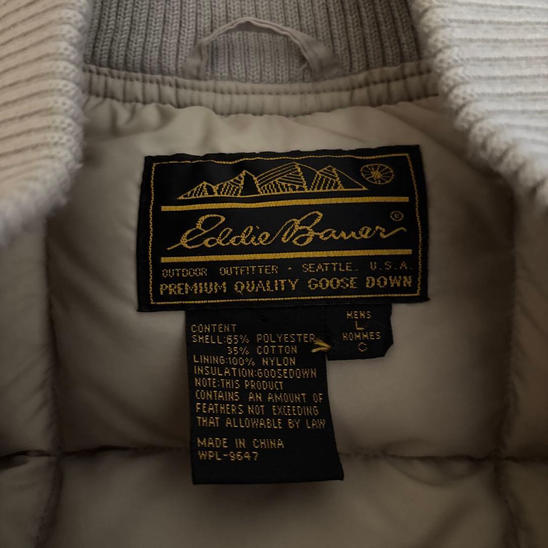 Eddie Bauer ベージュ ダウンベスト